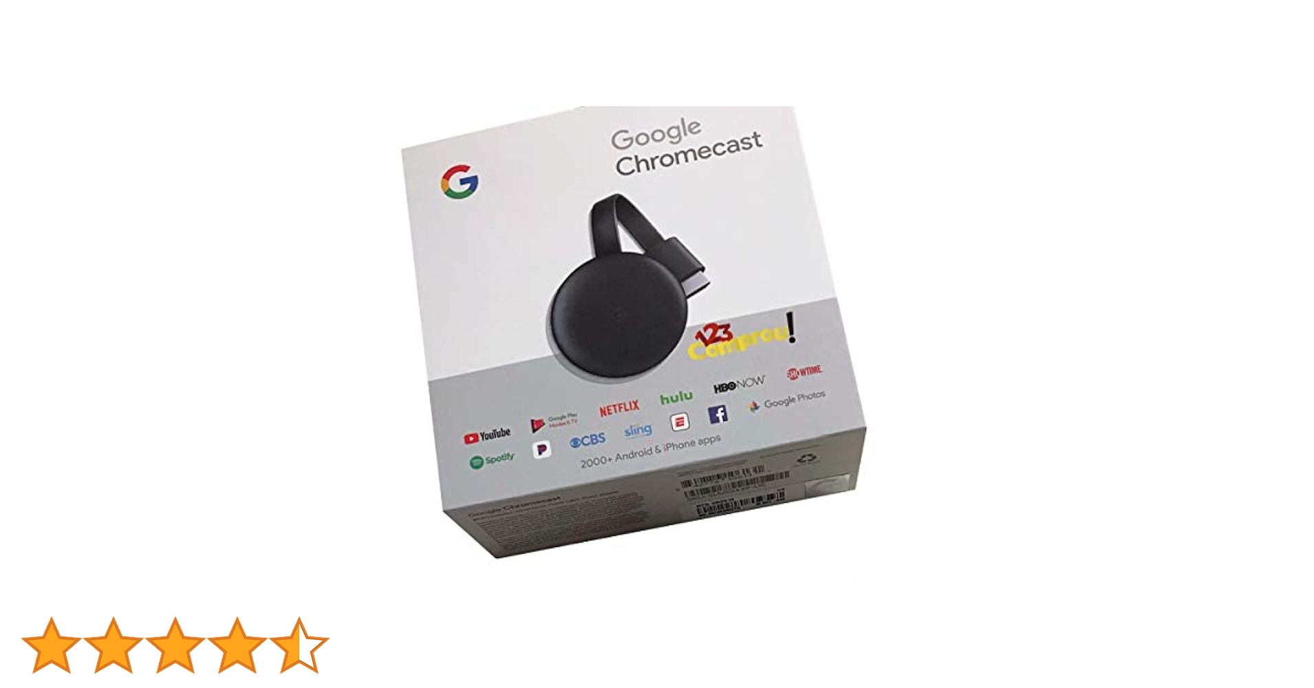 Google GA00439-US Chromecast 3 - Black (Pack of 1) : Amazon